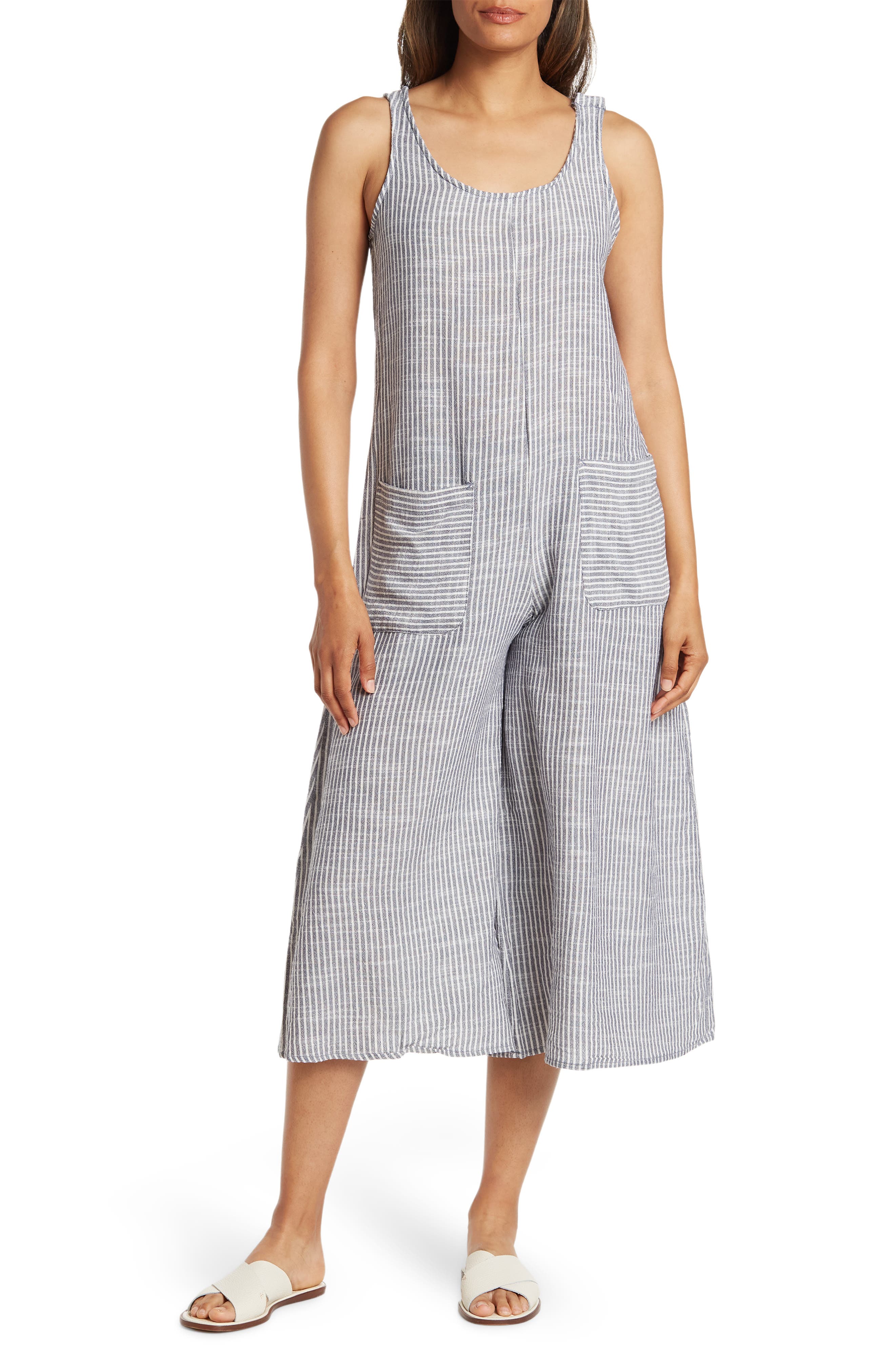 MAXSTUDIO MAX STUDIO Striped Scoop Neck 