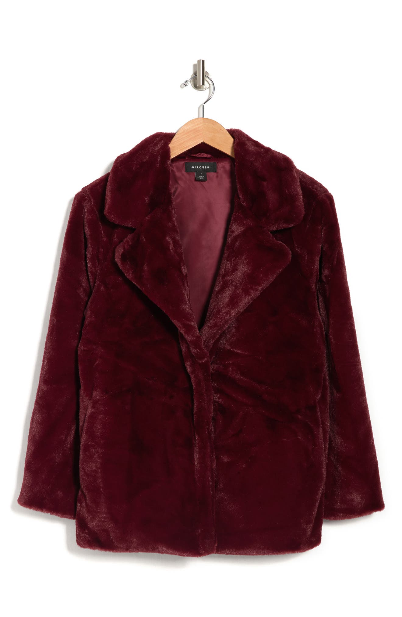 halogen faux fur cape