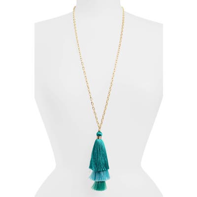 Stella + Ruby Stephanie Tassel Pendant Necklace