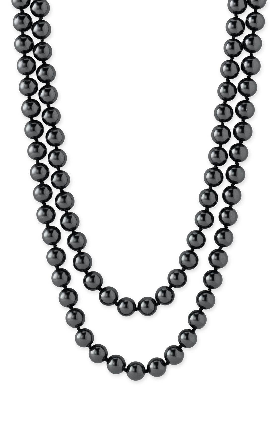 Nordstrom 10mm Glass Pearl Extra Long Strand Necklace Nordstrom