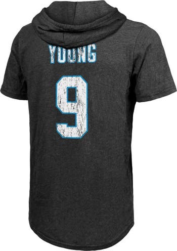 Men's Majestic Threads Bryce Young Black Carolina Panthers Player Name &  Number Tri-Blend Slim Fit