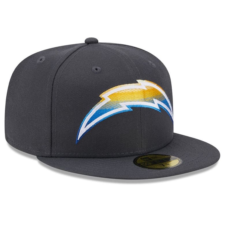 Men's New Era Graphite Los Angeles Chargers Color Dim 59FIFTY