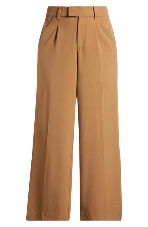 Wit & Wisdom 'ab'solution Skyrise Pleated Wide Leg Pants In Butter Toffee