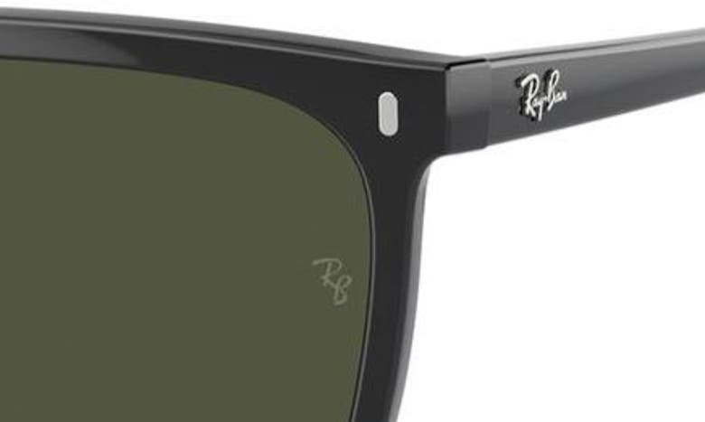 Ray Ban 59mm Rectangular Sunglasses In Black