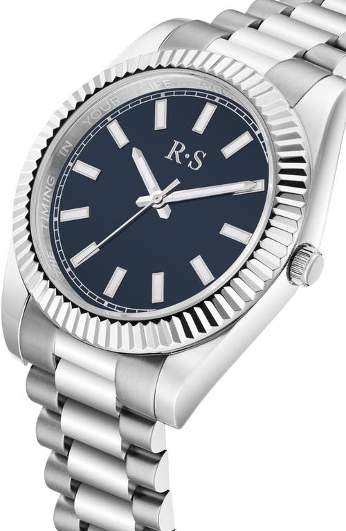Rachie Shnay The Monaco Bracelet Watch, 40mm In Midgnight Blue