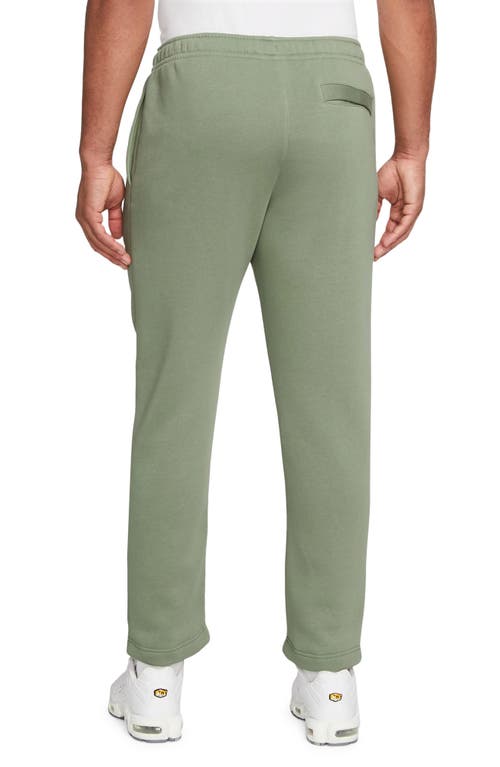 Shop Nike Sportswear Club Fleece Sweatpants In Oil Green/white