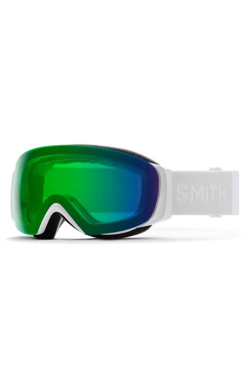 Smith I/o Mag™ 164mm Snow Goggles In White Vapor/chromapop Green