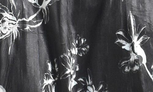Komarov Lace-up Back Maxi Dress In Hydrangea Border