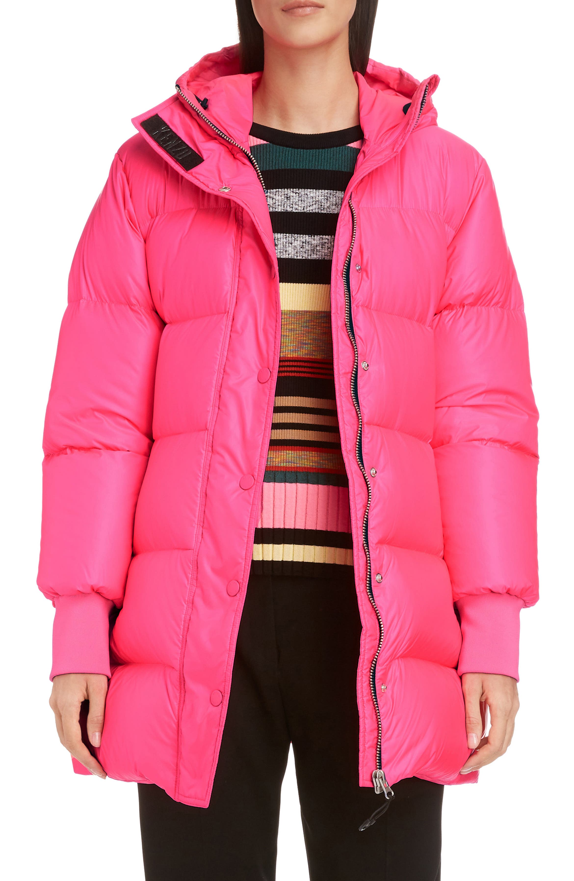 KENZO Belted Down Puffer Jacket | Nordstrom