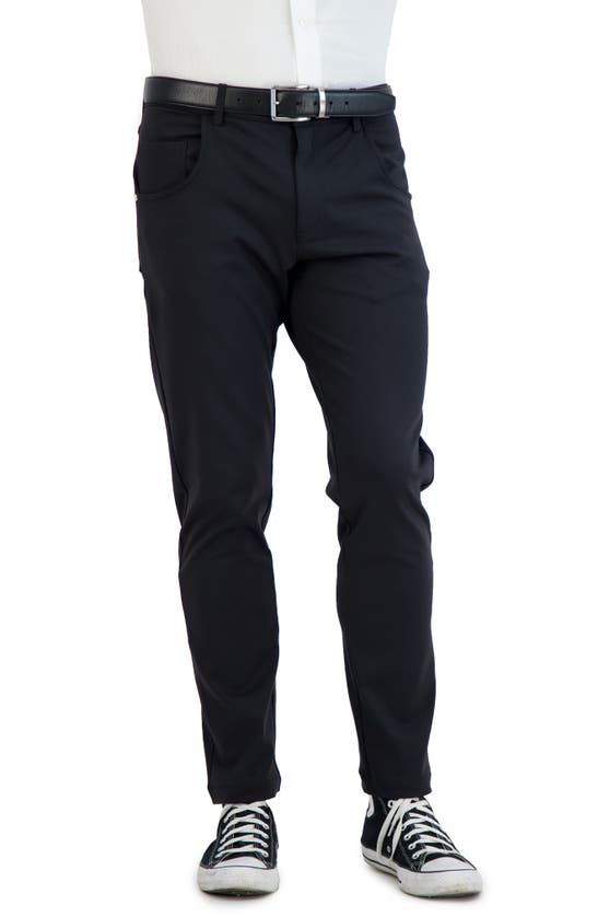 Levinas All Day Everyday Tech Stretch Pants In Black