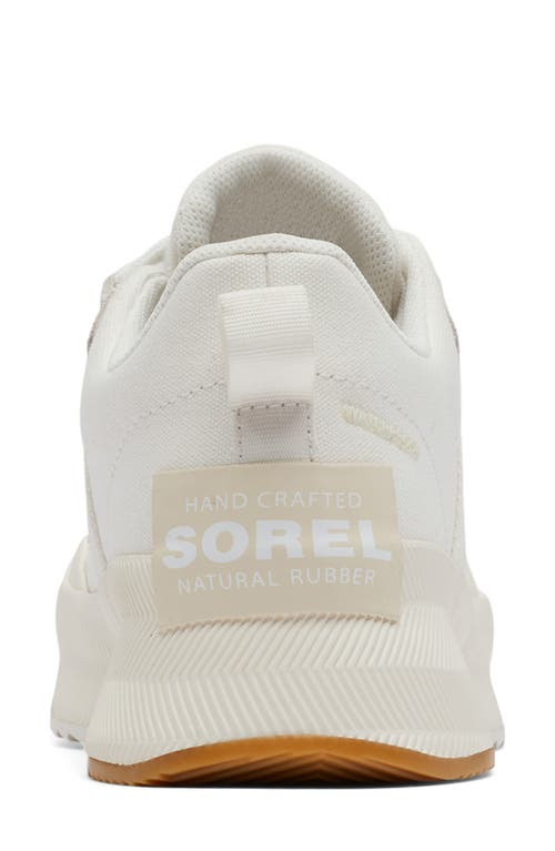 Sorel Out N About Waterproof Low Top Sneaker In Sea Salt/chalk