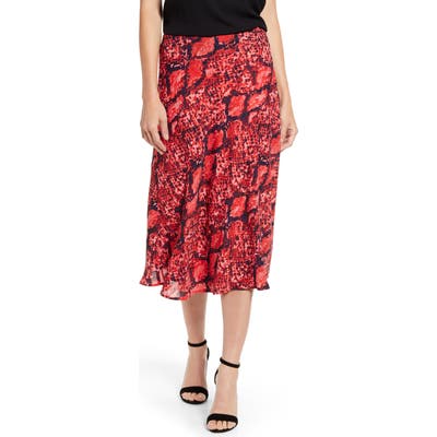 Petite Gibson X Hot Summer Nights Roselyn Pleated Maxi Skirt, Red (Regular & Petite) (Nordstrom Exclusive)
