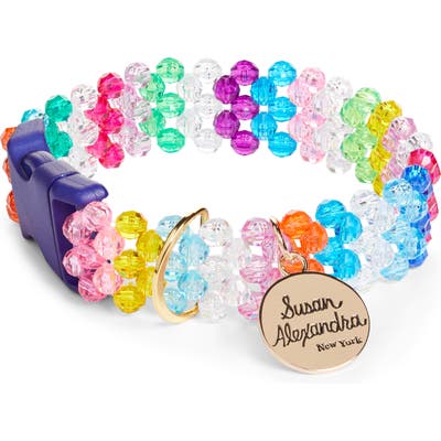 Susan Alexandra Merry Beaded Dog Collar, Blue/green (Nordstrom Exclusive)