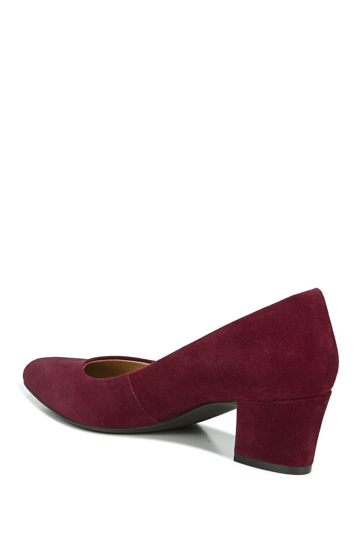 wide width suede pumps