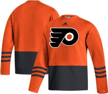 Men's Philadelphia Flyers adidas Orange/Black Reverse Retro Pullover Hoodie