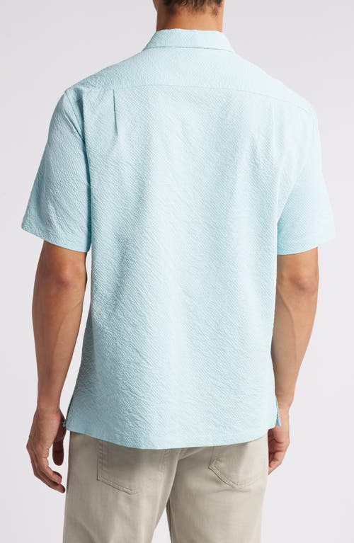 Shop Tori Richard The Lanai Short Sleeve Button-up Shirt In Sky Blue