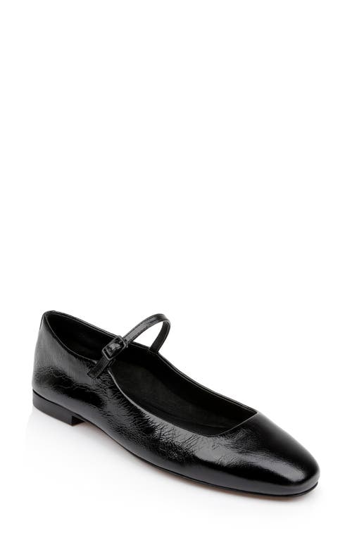 Shop L Agence L'agence Edelie Mary Jane Flat In Black Leather