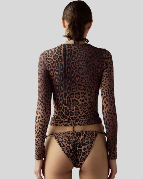 Shop Cynthia Rowley Bella Rashguard In Brown