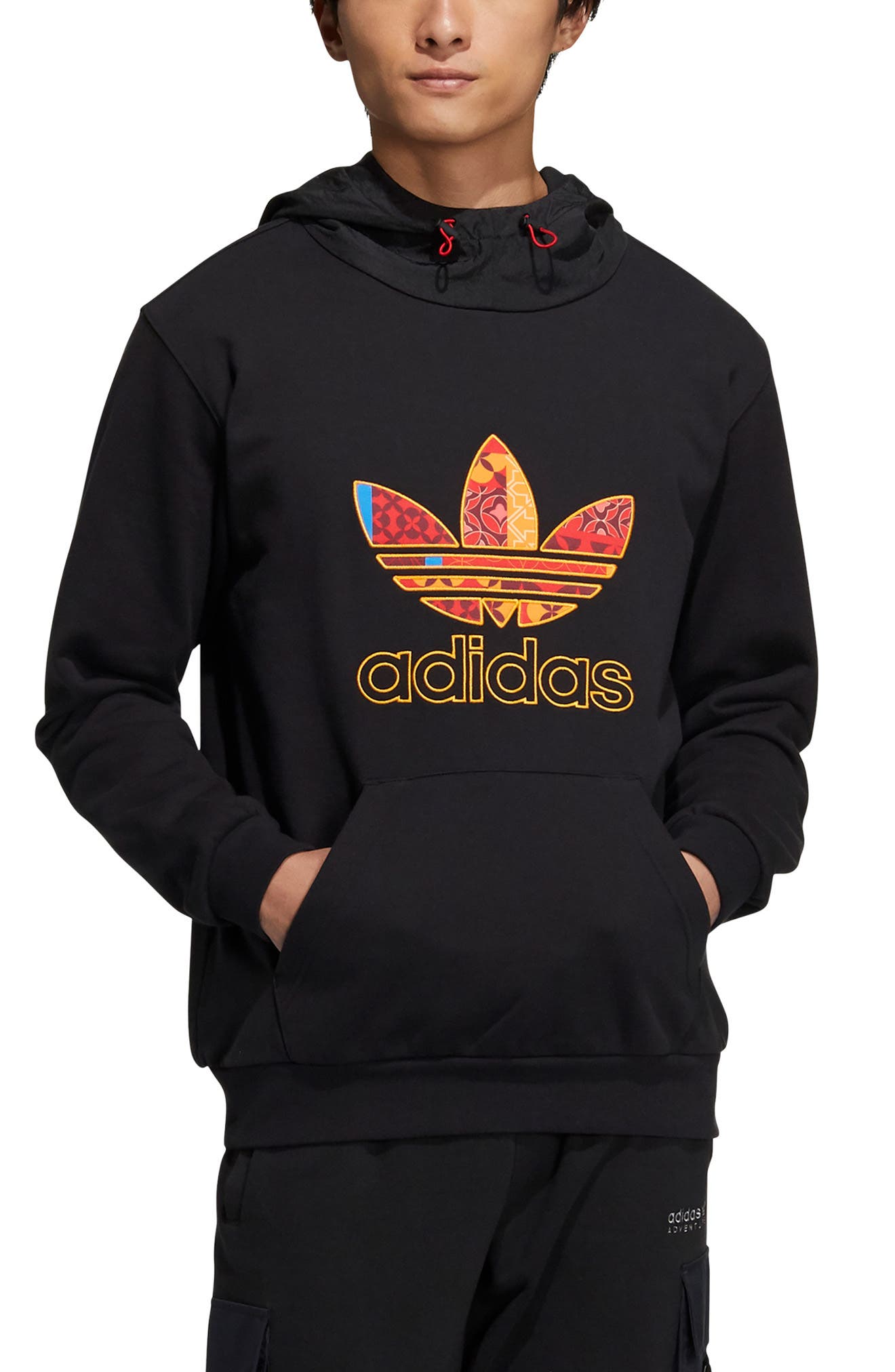 adidas the pack mountain logo hoodie
