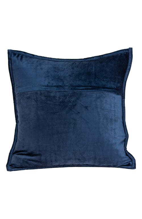 Parkland Collection Balam Solid Throw Pillow In Navy Blue