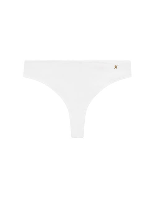 Nudea The Stretch Dipped Thong In White