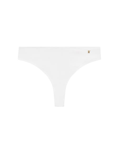 Shop Nudea The Stretch Dipped Thong In White