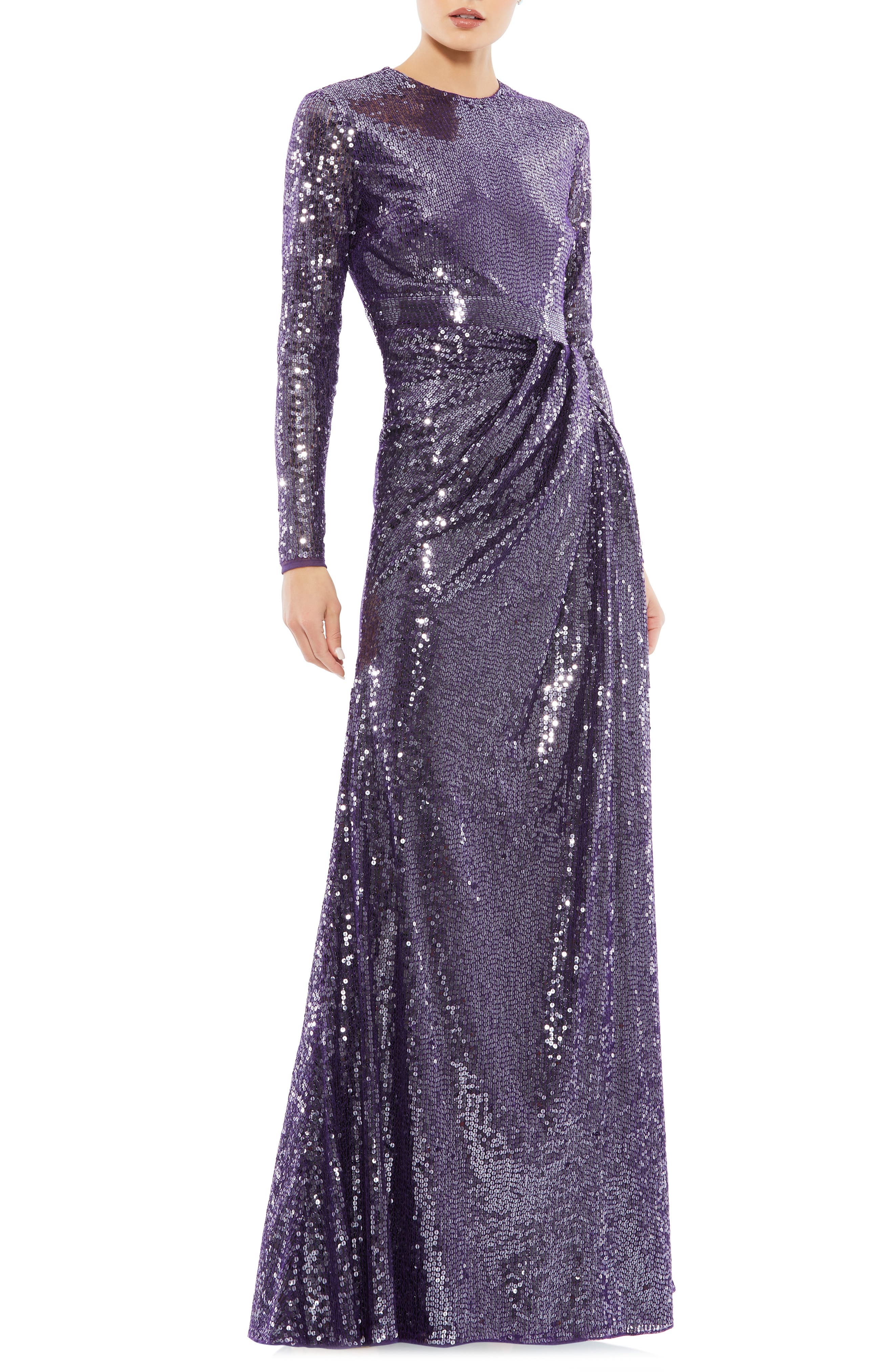 sequin long gowns
