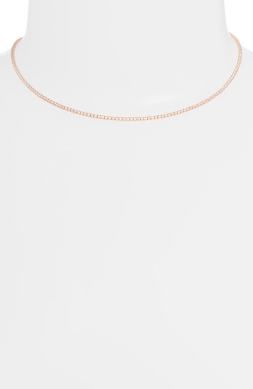 Shymi Celine Tennis Choker Necklace In Rose/white
