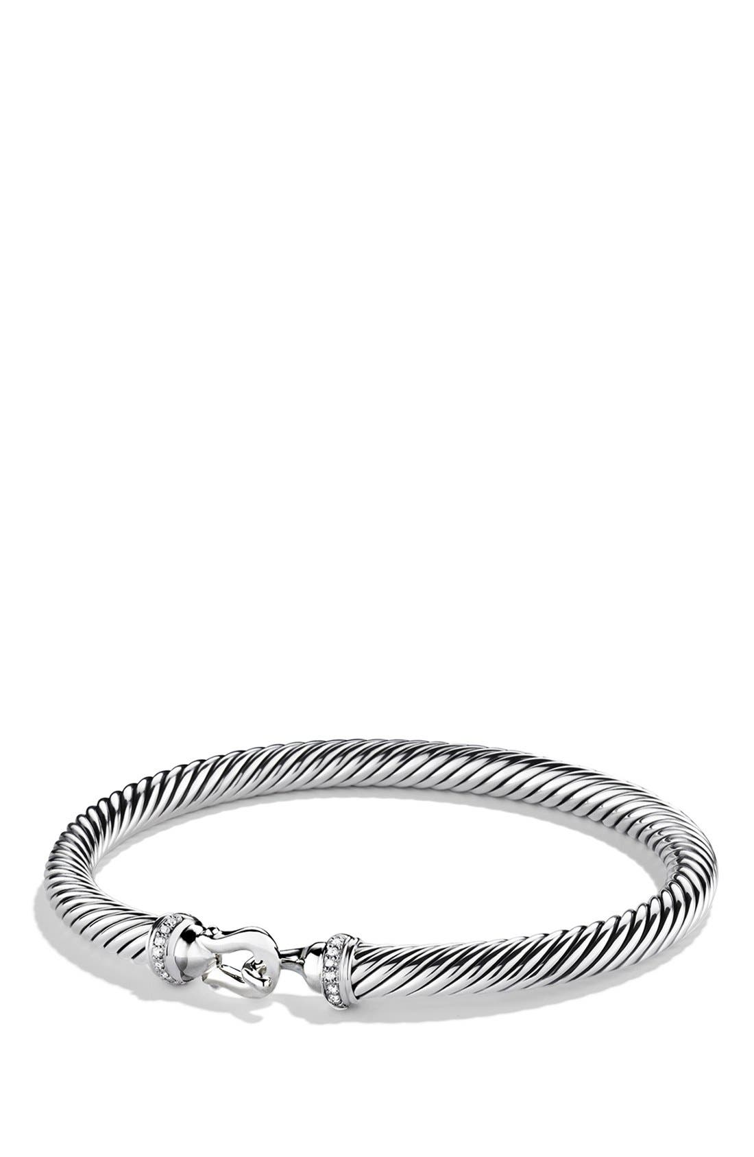 david yurman 7mm diamond buckle bracelet