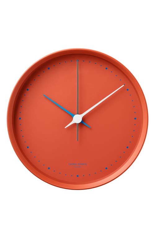 Georg Jensen Koppel Wall Clock in Red 