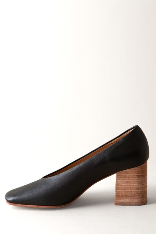 Huma Blanco Salvador Block Heel Pump In Coal