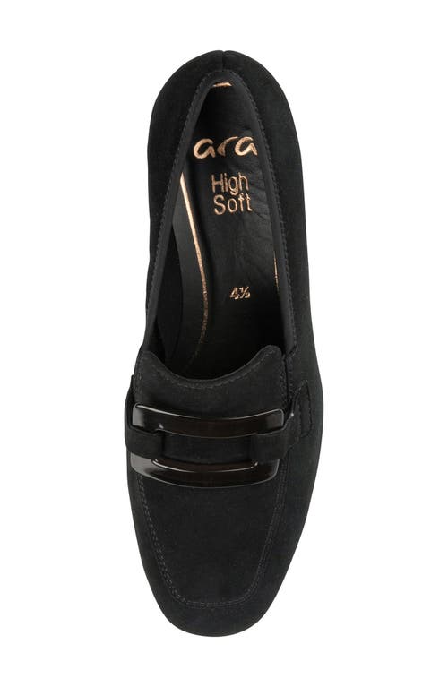 Ara Glimmer Loafer Pump In Black