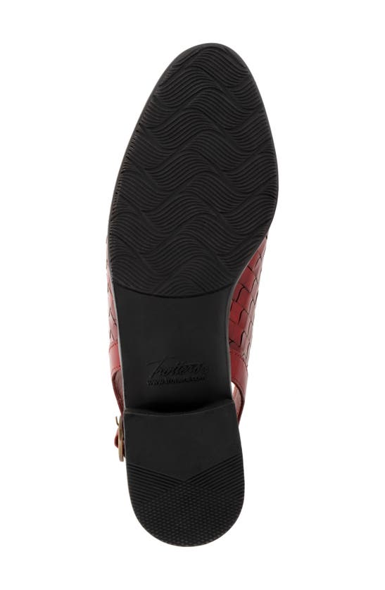 Trotters Lea Slingback Flat In Red