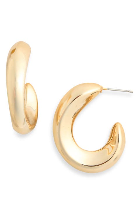 Puffy Hoop Earrings