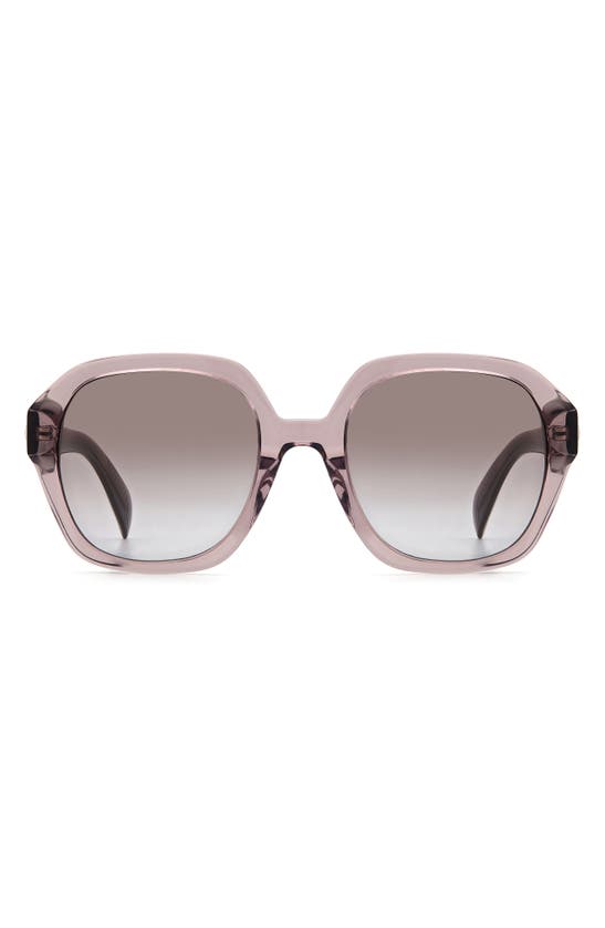 Rag & Bone 53mm Gradient Square Sunglasses In Grey