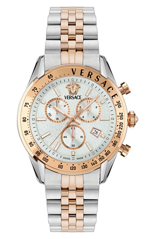 Versace Master Chronograph, 44mm In Two Tone