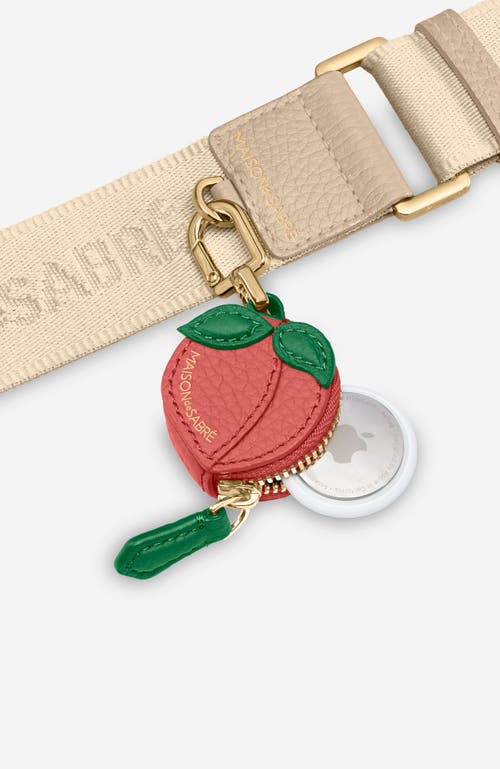 Shop Maison De Sabre Maison De Sabré The Sabremoji Fruit Charm In Peach