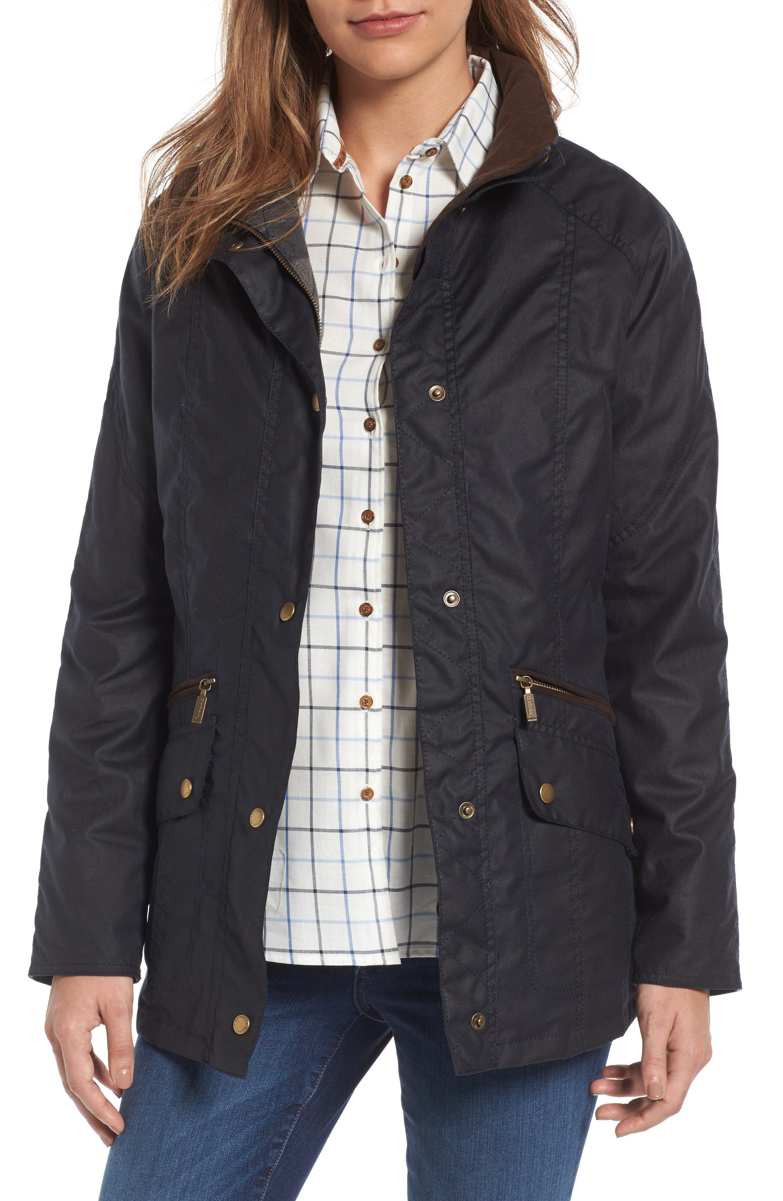 Barbour Barrowdale Waxed Cotton Coat Nordstrom