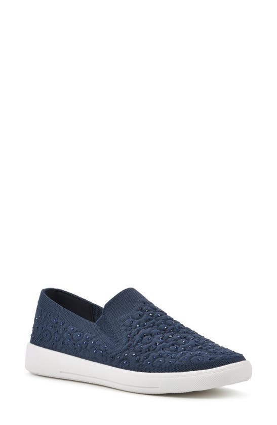 White Mountain Footwear Unit Knit Slip-on Sneaker In Navy/ Fabric ...