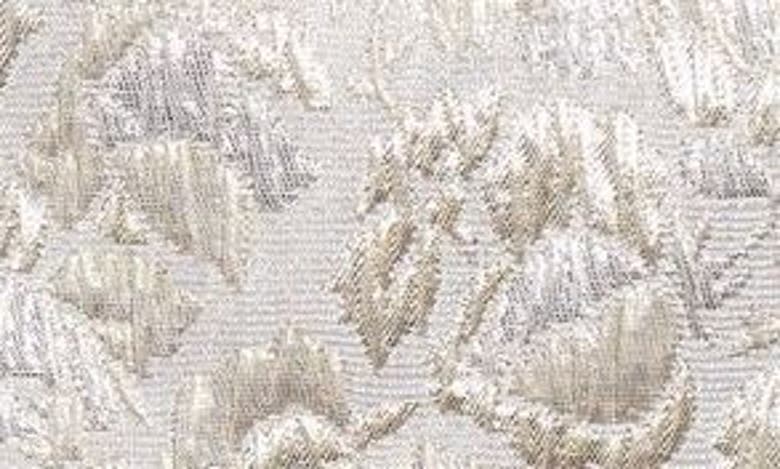 ERDEM ERDEM PLEATED BACK FLORAL CLOQUÉ MIDI SKIRT