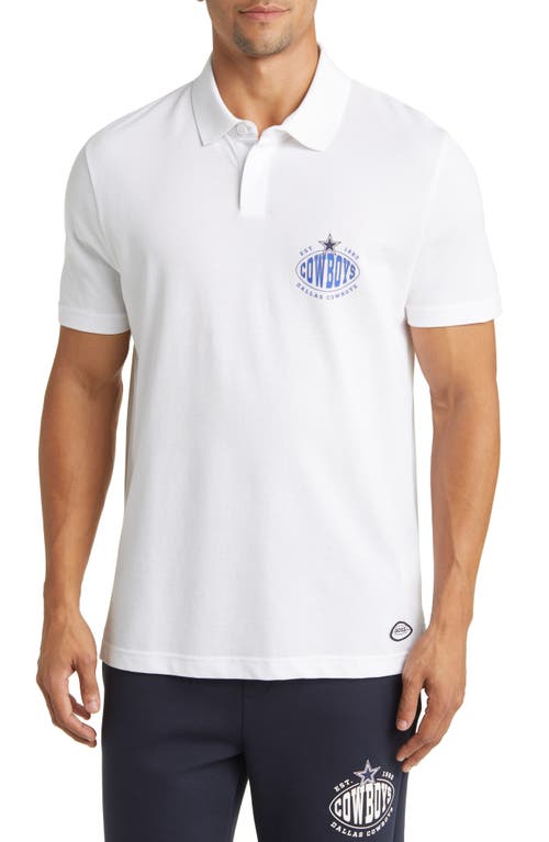 BOSS x NFL Cotton Polo in Dallas Cowboys White at Nordstrom, Size Large