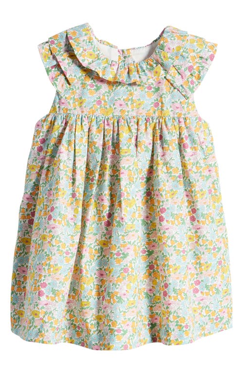 Janie and Jack x Liberty London Poppy Daisy Ruffle Cotton Dress in Poppy Daisy Multi at Nordstrom, Size 0-3M