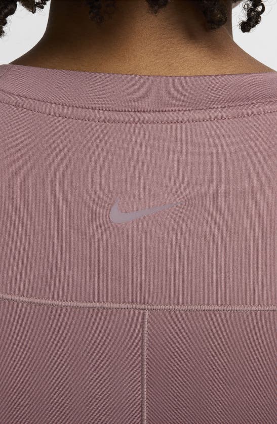 Shop Nike Dri-fit Sleeveless Knit Maternity Dress In Smokey Mauve