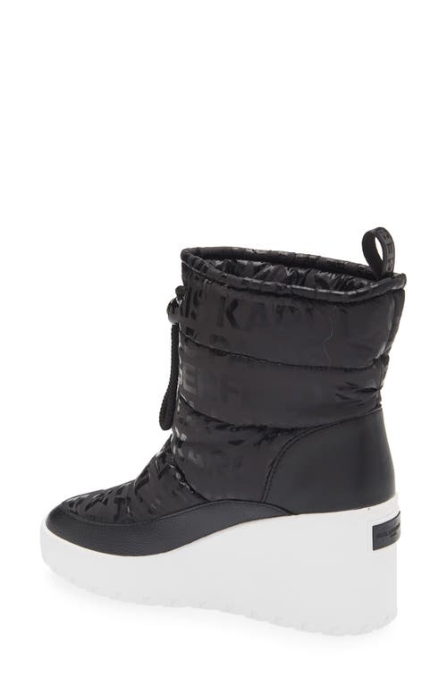 Karl Lagerfeld Paris Bronwyn Wedge Boot In Black