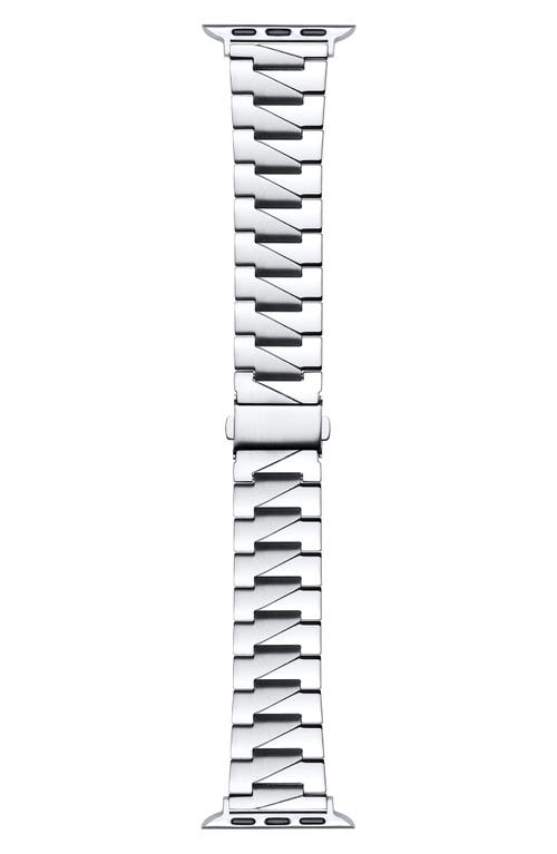 Stainless Steel Apple Watch Watchband in Silver