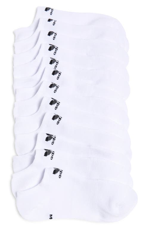 adidas Originals Trefoil 6-Pack No-Show Socks in White at Nordstrom