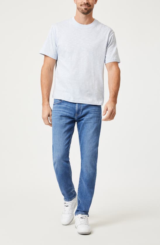 Shop Mavi Jeans Cotton Slub T-shirt In Arctic Ice