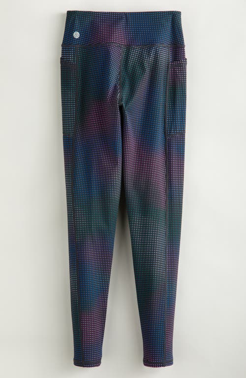 Shop Zella Girl Kids' Favorite High Waist Pocket Leggings In Black Dot Gradient Print