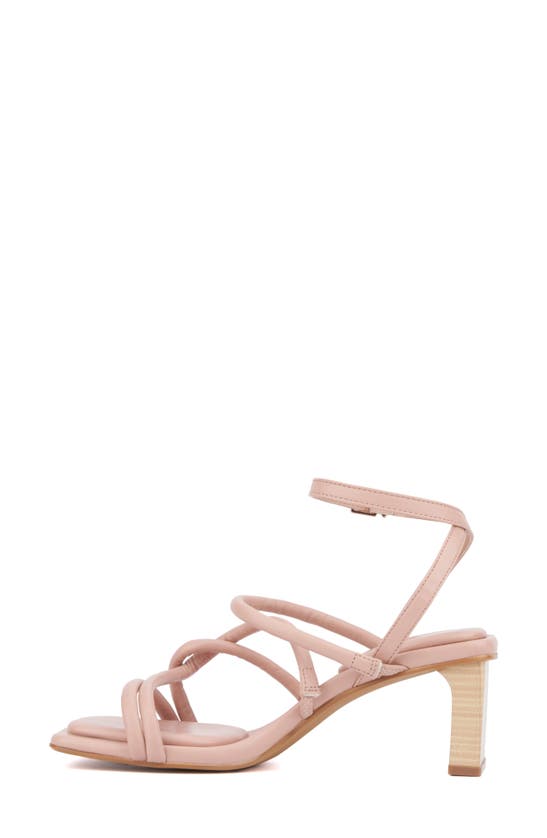 Fashion To Figure Ohara Strappy Block Heel Sandal In Light Pink