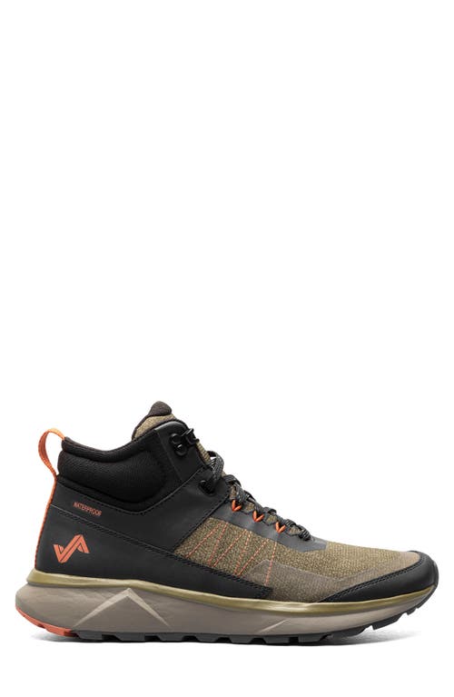 Shop Forsake Cascade Peak Mid Waterproof Hiking Shoe In Black/olive